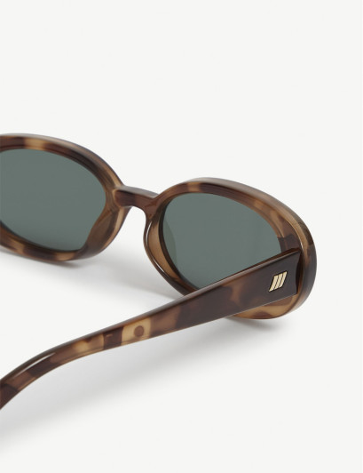 LE Specs Womens Tort Outta Love Oval-frame Polycarbonate Sunglasses 14cm | Selfridges