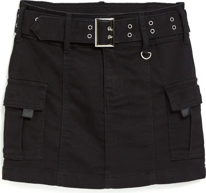 Belted Denim Cargo Skirt | Nordstrom