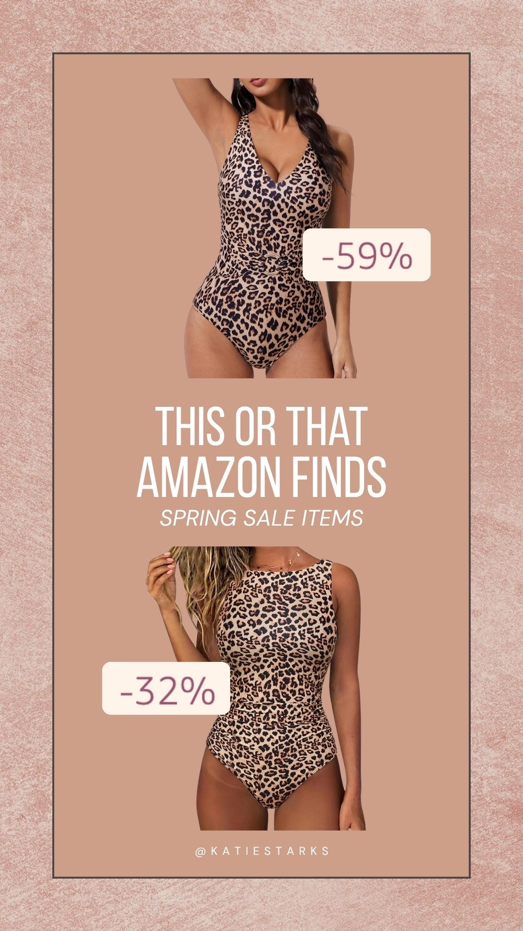 personally, i may just have to do both of these Amazon cheetah print bathing suits... Don’t judge me, they’re on sale 🐆🐆

#LTKSwim #LTKFestival #LTKSaleAlert