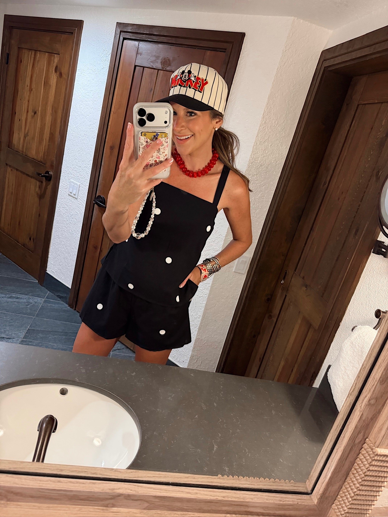 Disney ootd! In a small set, necklace, hat, sandals and accessories - fits tts.

#LTKootd #LTKSeasonal #LTKTravel