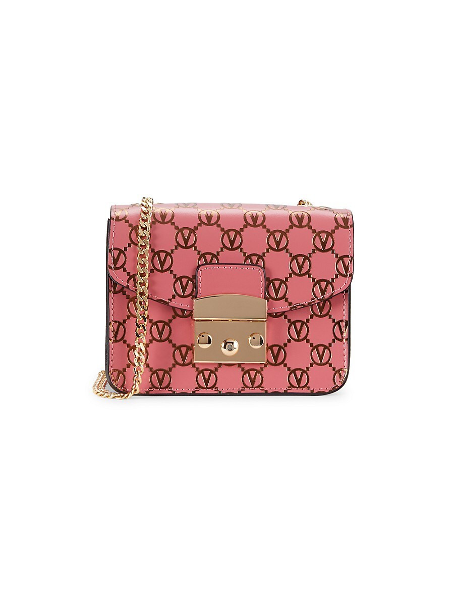 Valentino by Mario Valentino Women's Bijou Monogram Leather Crossbody Bag - Pink Sorbet | Saks Fifth Avenue OFF 5TH