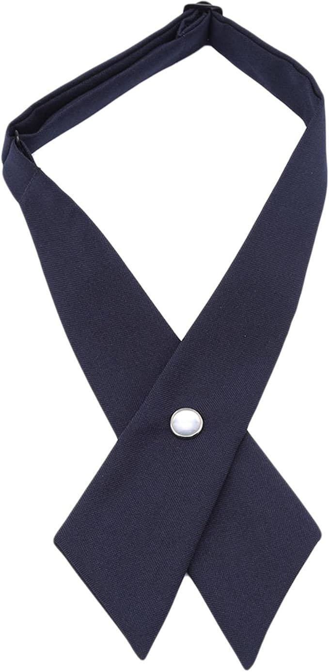 QLGCJ Adjustable Criss-Cross Bow Tie School Uniform Pre Tied Bows for Women Girls | Amazon (US)