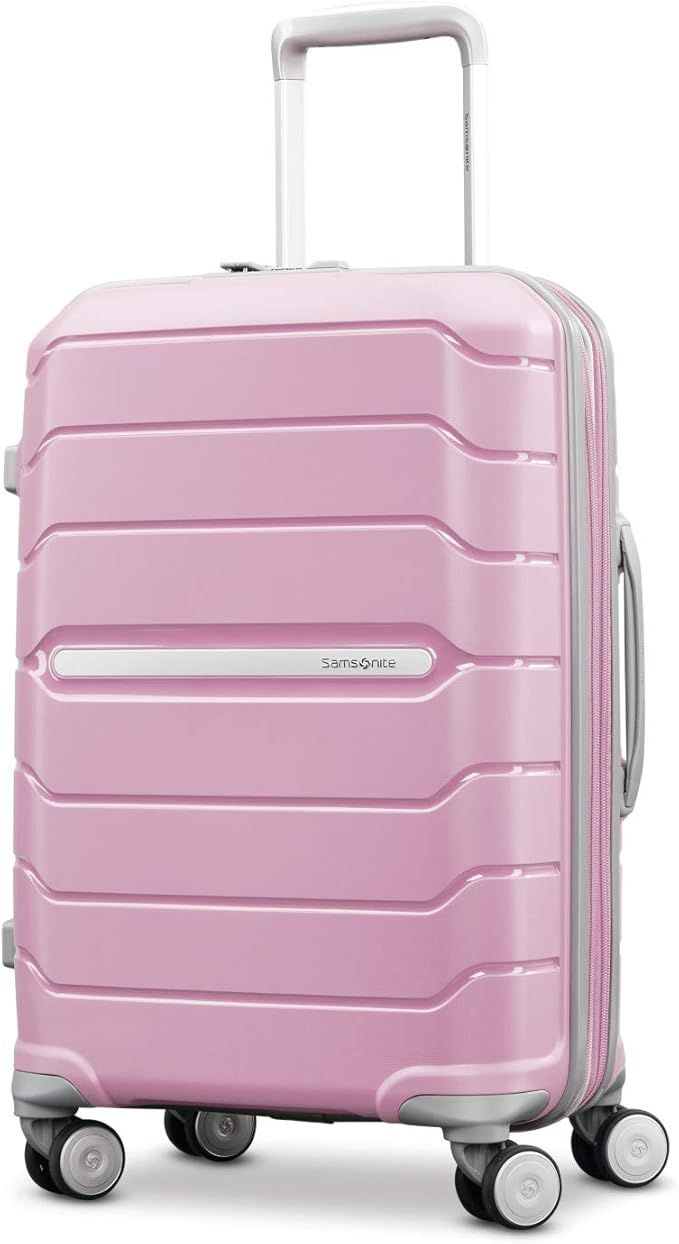 Samsonite Freeform Hardside Expandable with Double Spinner Wheels, Carry-On 21-Inch, Pink Rose | Amazon (US)