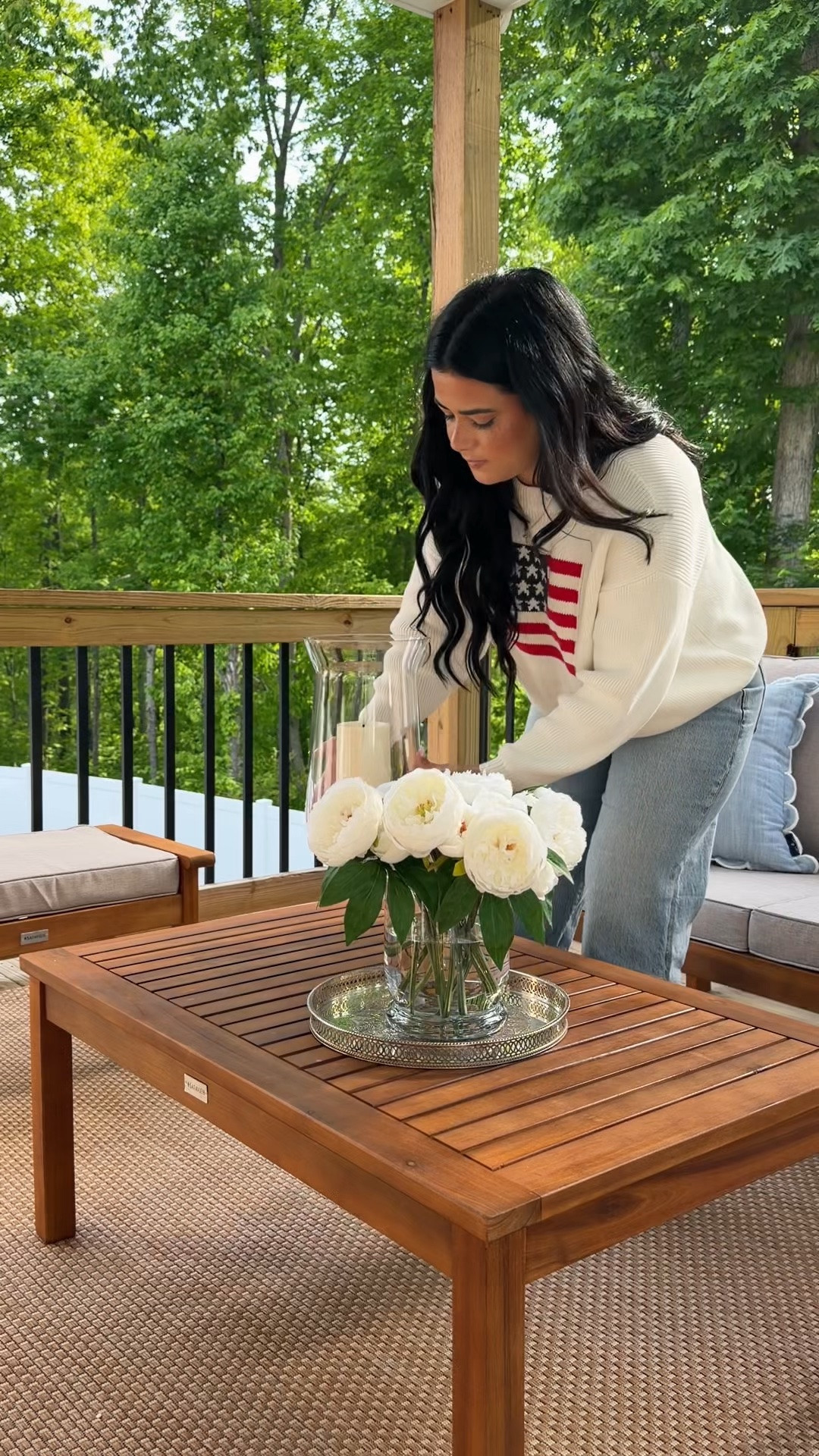 #ad I wanted this space to feel like an extension of our home… not just somewhere we pass through, but somewhere we actually want to sit and slow down. 🤍

I found these @safavieh pieces at @overstock and they completely changed the feel out here — making it more comfortable, more inviting, and honestly one of my favorite places to be lately.

Cozy outdoor space really does change everything….It finally feels like us 🤍
.
#outdoordecor #southernliving #homestyling #decoratewithme

#LTKHome #LTKdayinmylife #LTKmorningroutine