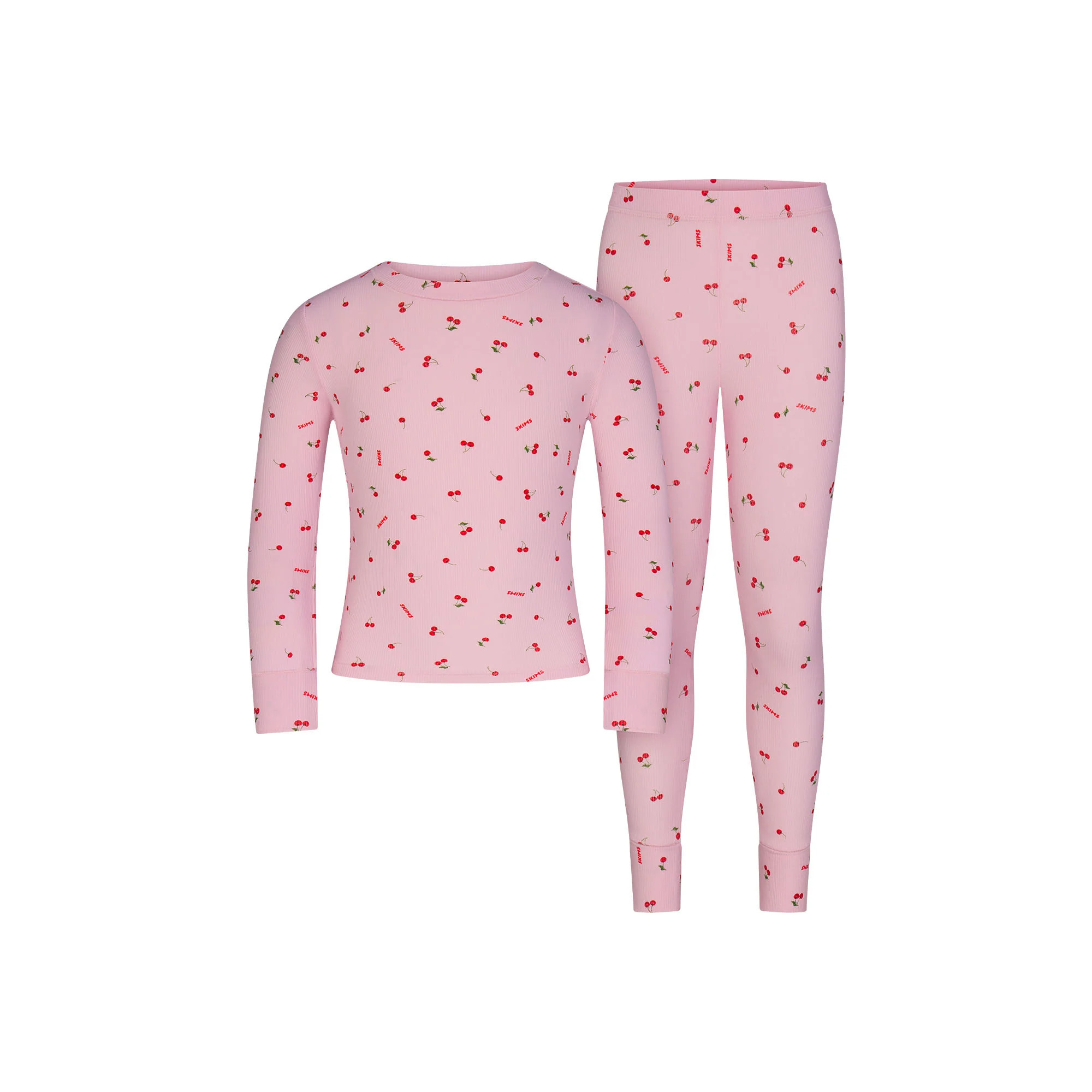 SOFT LOUNGE KIDS SLEEP SET | CHERRY BLOSSOM PRINT | SKIMS (US)