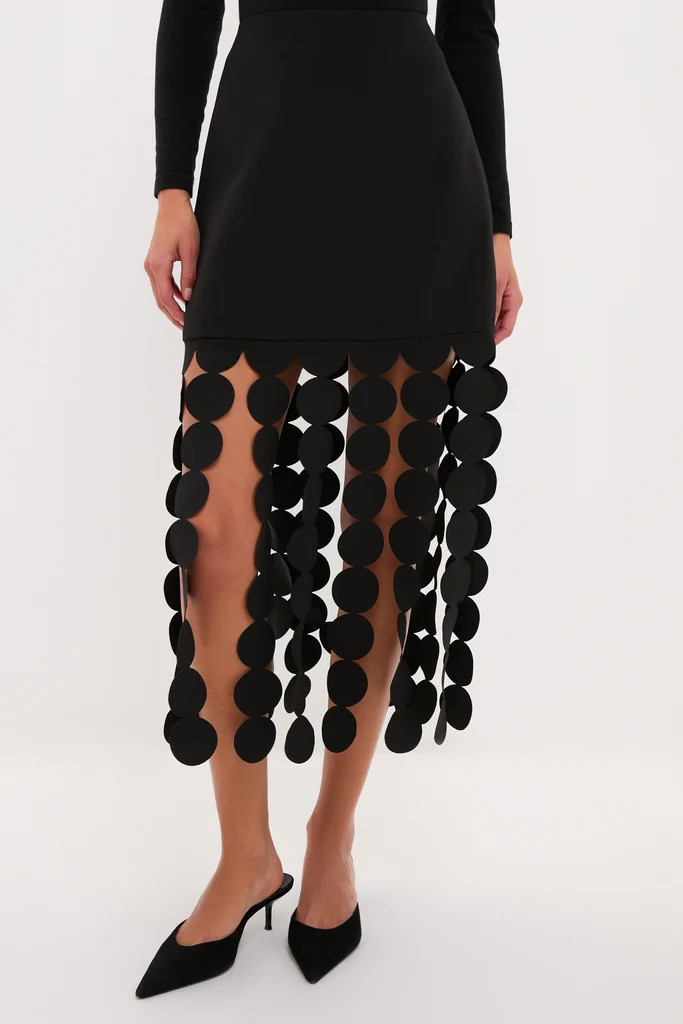 Black Multi Circle Mercedes Maxi Skirt | Tuckernuck (US)