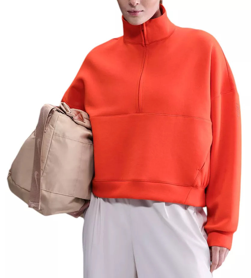 Nike Women's 24.7 ImpossiblySoft Oversized 1/2 Zip Sweatshirt, XL, Picante Red | Great Mother's Day Gift | DICK'S Sporting Goods