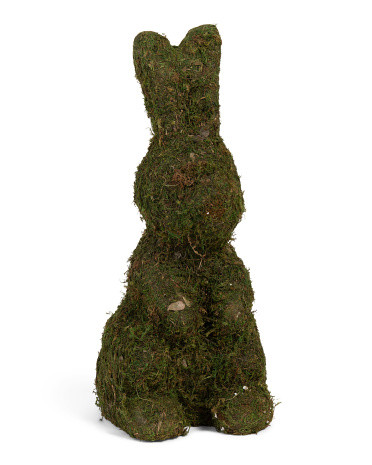 28in Outdoor Moss Rabbit Decor | TJ Maxx