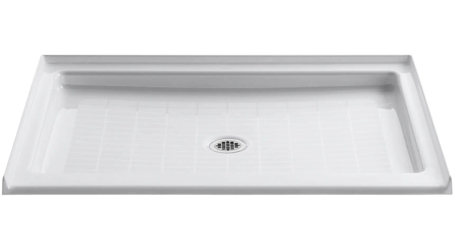 KOHLER Purist 36.0-in W x 48.0-in L Center White Single Threshold Rectangle Shower Pan Base with 5.25-in H Threshold Large | 9026-0 | Lowe's