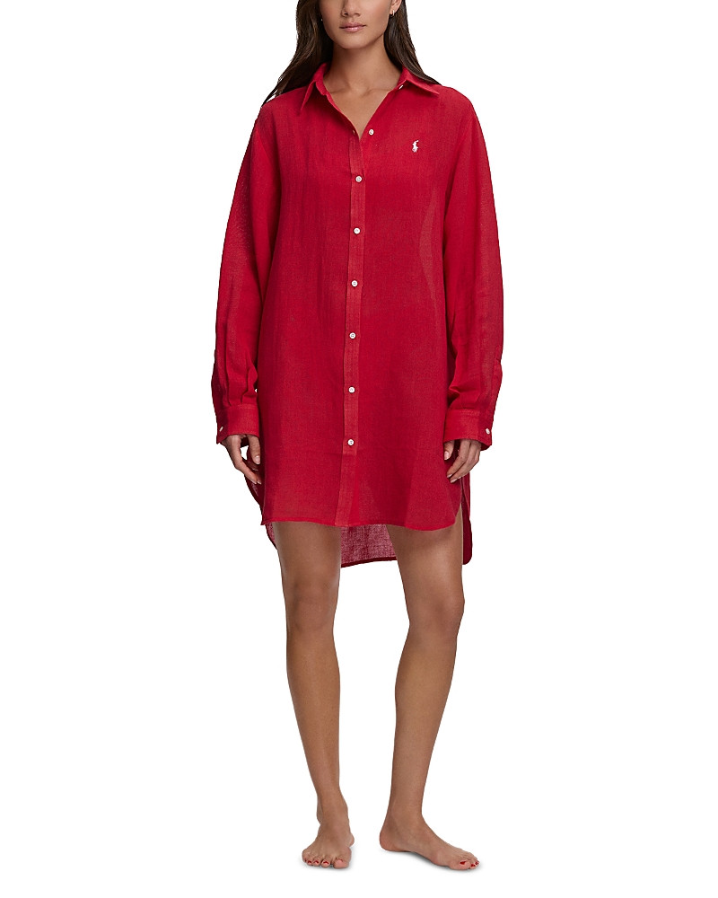 Polo Ralph Lauren Boyfriend Shirt Swim Cover-Up | Bloomingdale's (US)