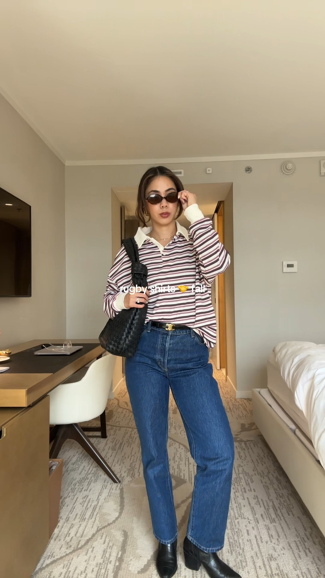 it’s a rugby shirt fall 🍂

tip: this look can lean a little masculine try pairing it with fitted jeans and chunky earrings to add a feminine touch 

#falloutfitideas #rugbyshirtoutfit #rugbypolos #casualfalloutfit | fall 2025 fashion trends 

#LTKPetite #LTKSeasonal #LTKStyleTip