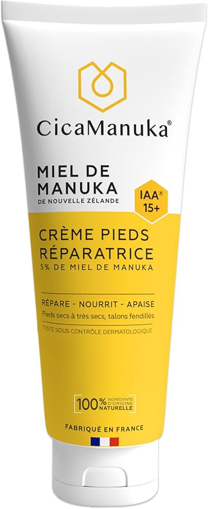 CicaManuka - Cr\u00e8me pieds r\u00e9paratrice au miel de Manuka IAA15+ R\u00e9pare les talons ab... | Amazon (FR)