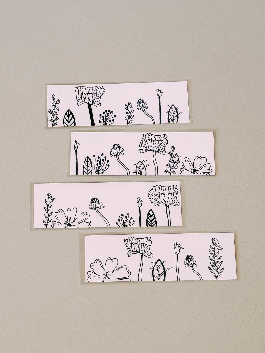 Wildlfower Hand-sketched Bookmark - Etsy | Etsy (US)