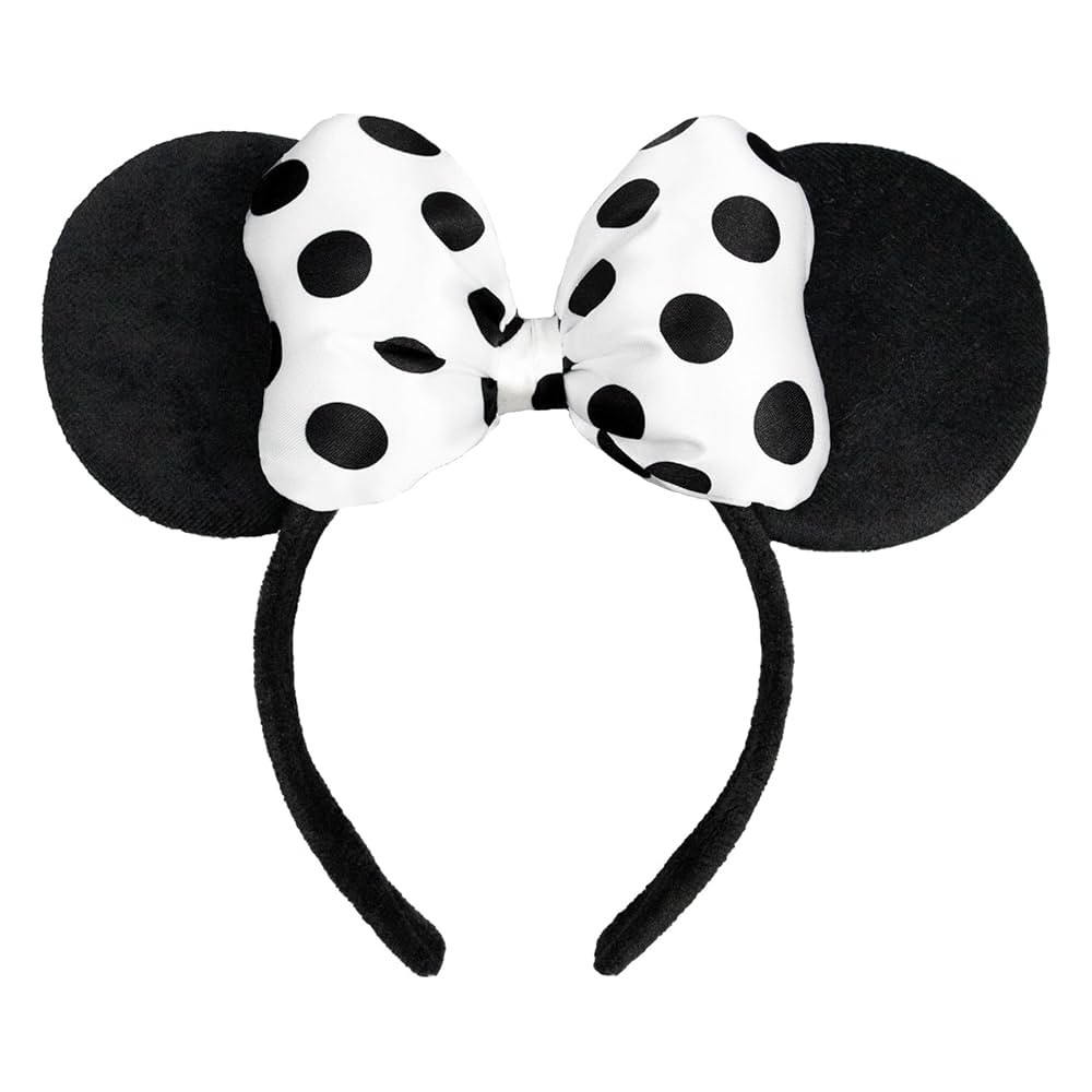 JIAHANG 3D Polka Dot Velvet Mouse Ear Hair Bow Headband,Amusement Photography Headband, Fashion H... | Amazon (US)