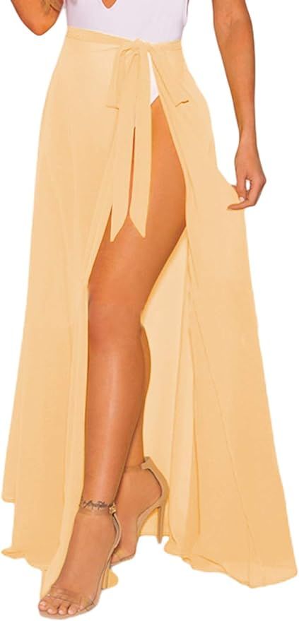 LIENRIDY Women's Swimsuit Cover Up Summer Beach Wrap Skirt Swimwear Bikini Cover-ups | Amazon (US)