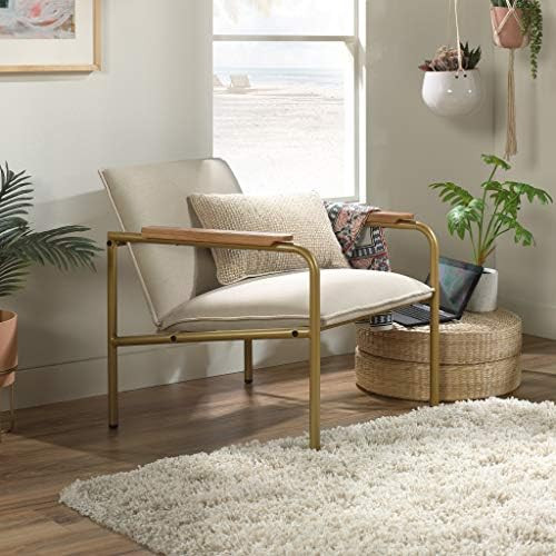 Sauder Coral Cape Lounge Chair, L: 26.77" x W: 28.35" x H: 26.77", Ivory Finish | Amazon (US)