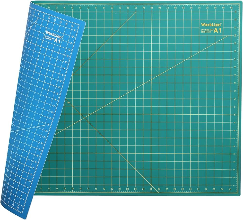 WORKLION 24" x 36" Large Self Healing PVC Cutting Mat, Double Sided, Gridded Rotary Cutting Board... | Amazon (US)