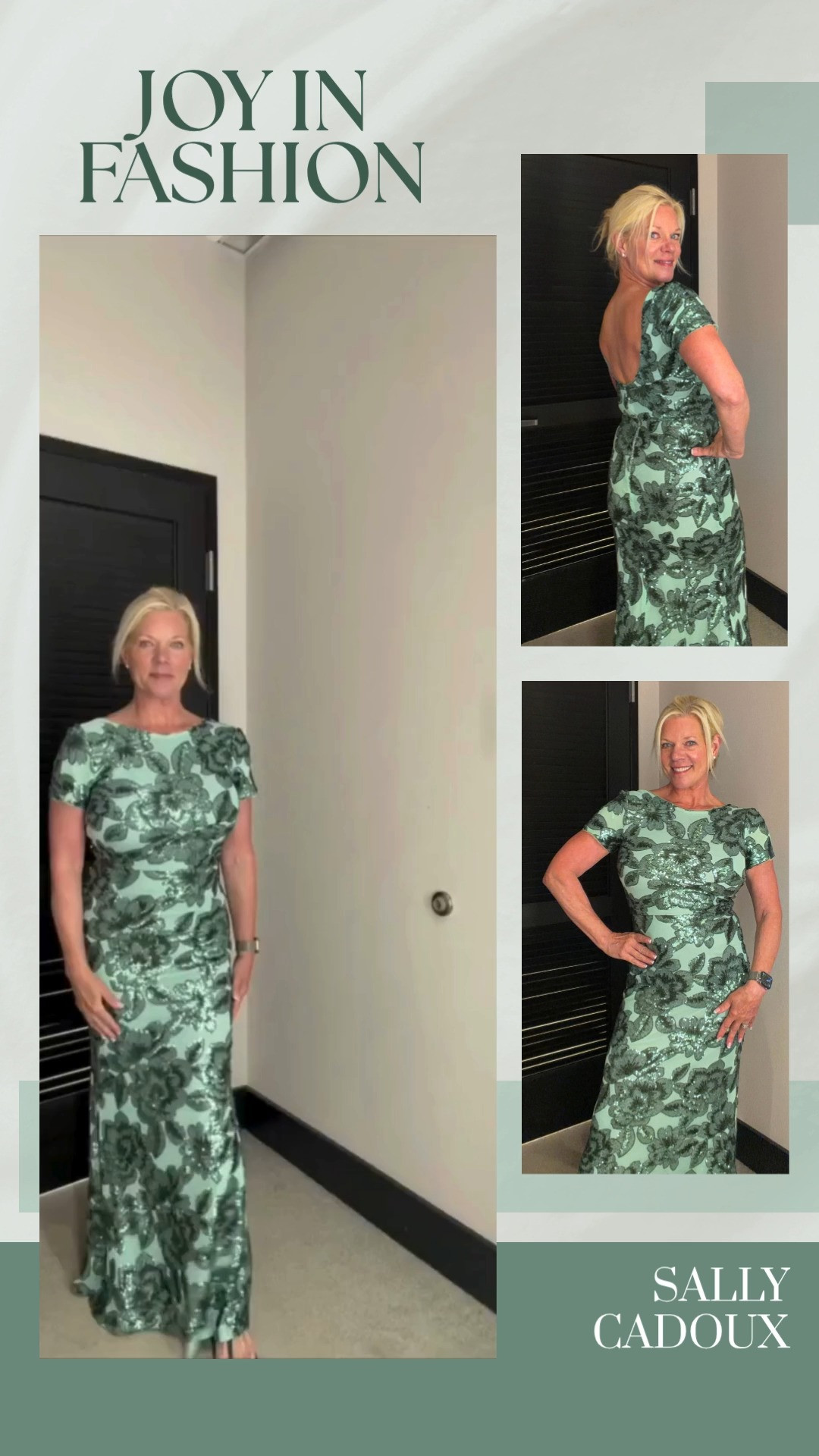 This dress made me smile the second I put it on 💚 The print, the fit, and that open back detail make it feel so special. Elegant from the front, a little unexpected from behind! 

Shop it on my LTK.

#LTKstyle #LTKover50 #LTKover40 #LTKwedding #LTKparty #womenover50 #fashionover50 #bloomingdales #greendress #eveningwear #gowngoals #openback #ootd #currentlywearing #shopmycloset 

 #LTKootd #LTKOver40 #LTKWedding