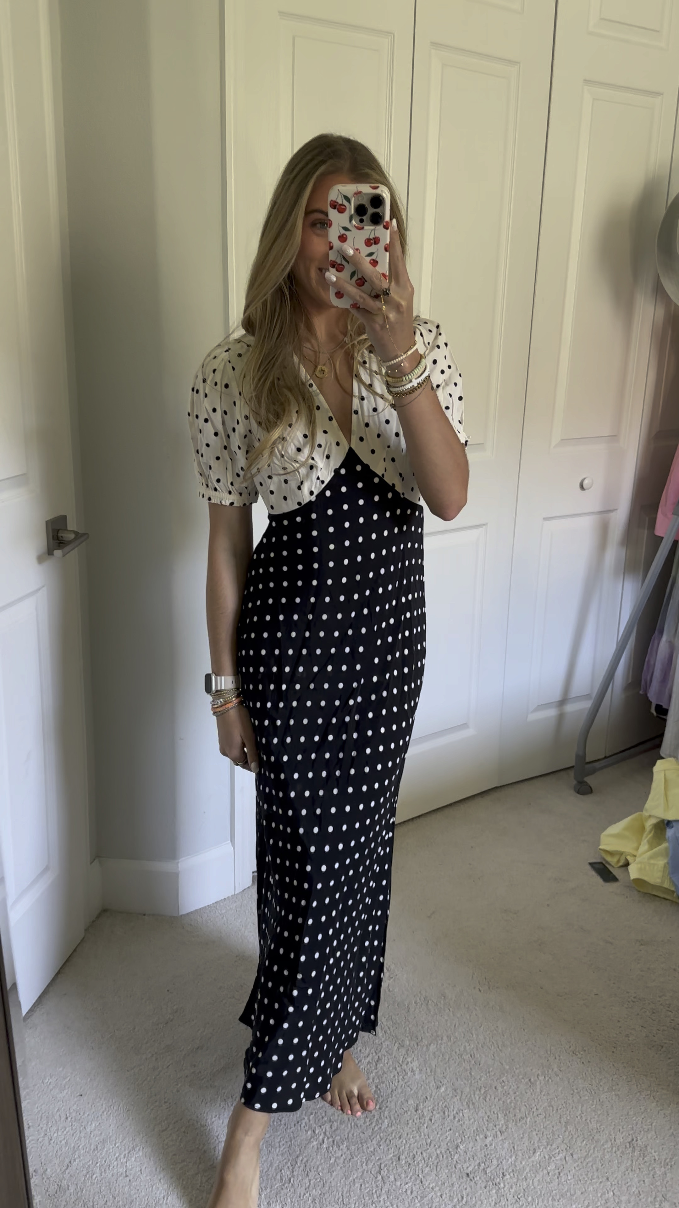 Women's Crepe Puff Short Sleeve Midi Dress - A New Day™ in black and white polka dots size XS. @target @targetstyle #target #targetstyle #targetfashion #targethaul #targetfinds #targetdoesitagain target, target style, target haul, target finds, target fashion. 

#LTKparties #LTKVideo #LTKfindsunder50