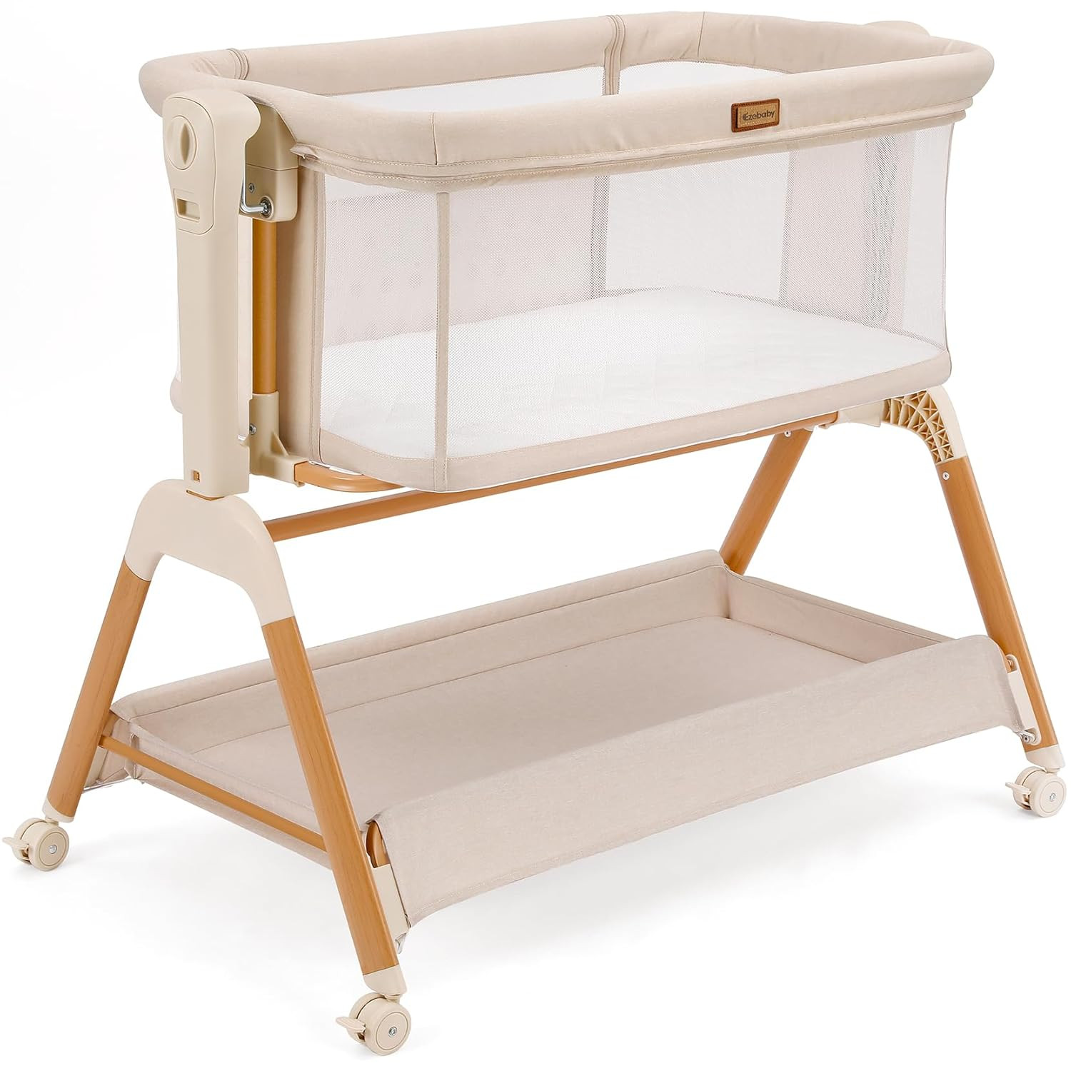 Ezebaby Baby Bassinet Bedside Sleeper: 3-in-1 Rocking Bassinet for Baby - Breathable Full-Mesh Cr... | Amazon (US)