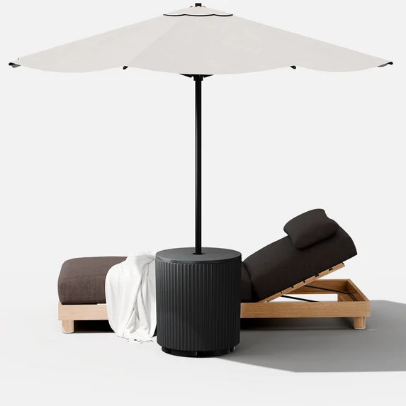 Chiccushion Umbrella Side Table, Patio Umbrella Base with 1.5 inch Hole, Fade & Scratch Resistant... | Walmart (US)