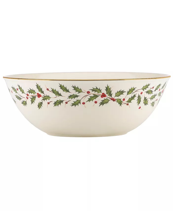 Lenox Holiday Serving Bowl & Reviews - Serveware - Dining - Macy's | Macys (US)