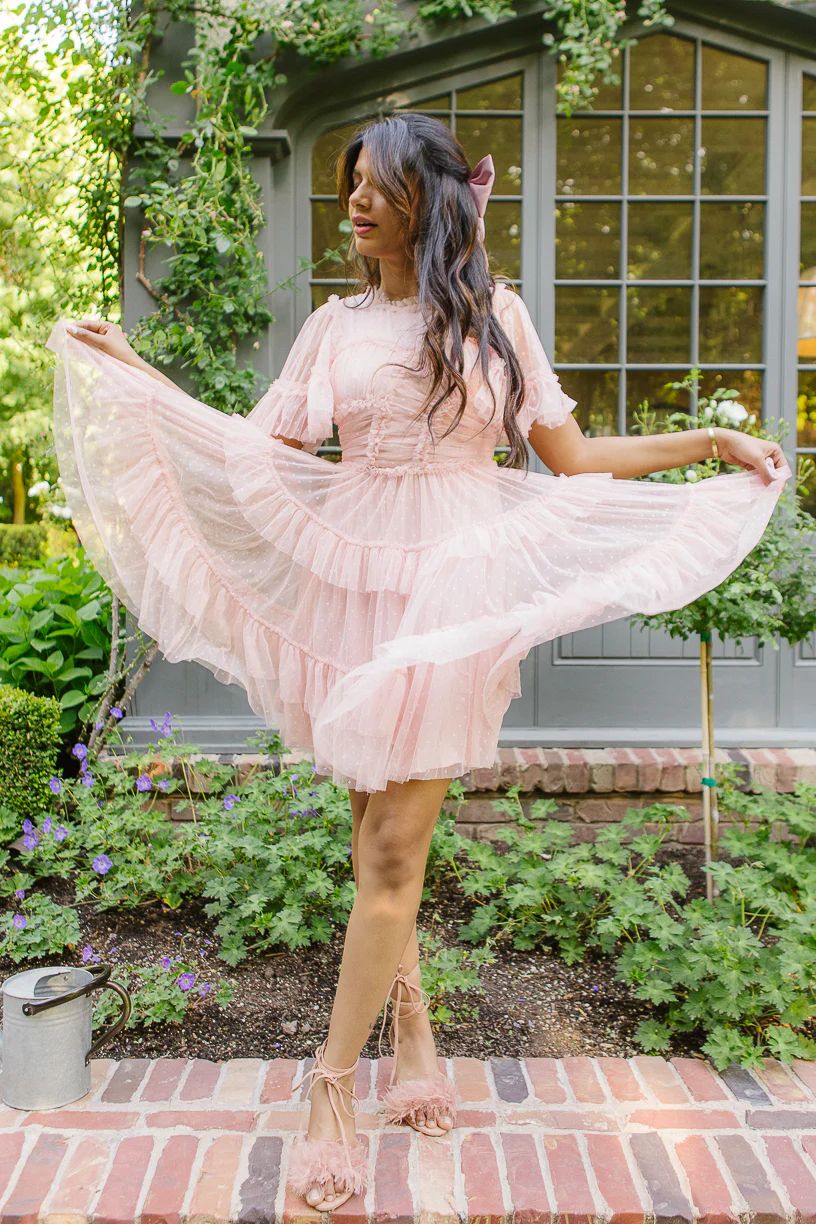 Short Whimsical Dress in Blush - FINAL SALE | Ivy City Co