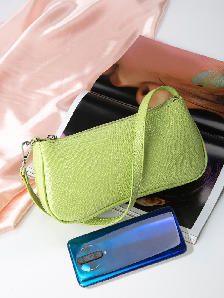 Textured Baguette Bag | SHEIN