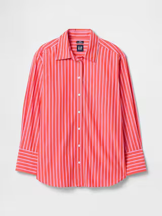 Organic Cotton Poplin Big Shirt | Gap (US)