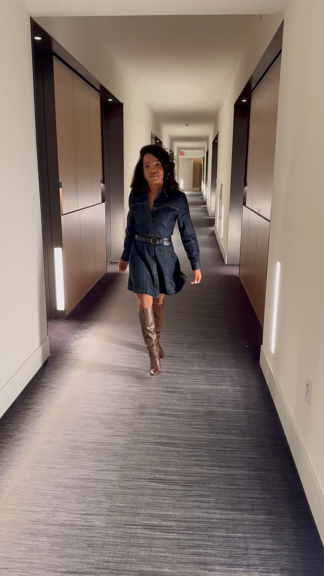 A fun and flirty denim mini dress! Also linked my leather belt to cinch in my waist! Both pieces are currently an extra 40% off when you add to cart yassss

#LTKPetite #LTKFindsUnder100 #LTKSaleAlert