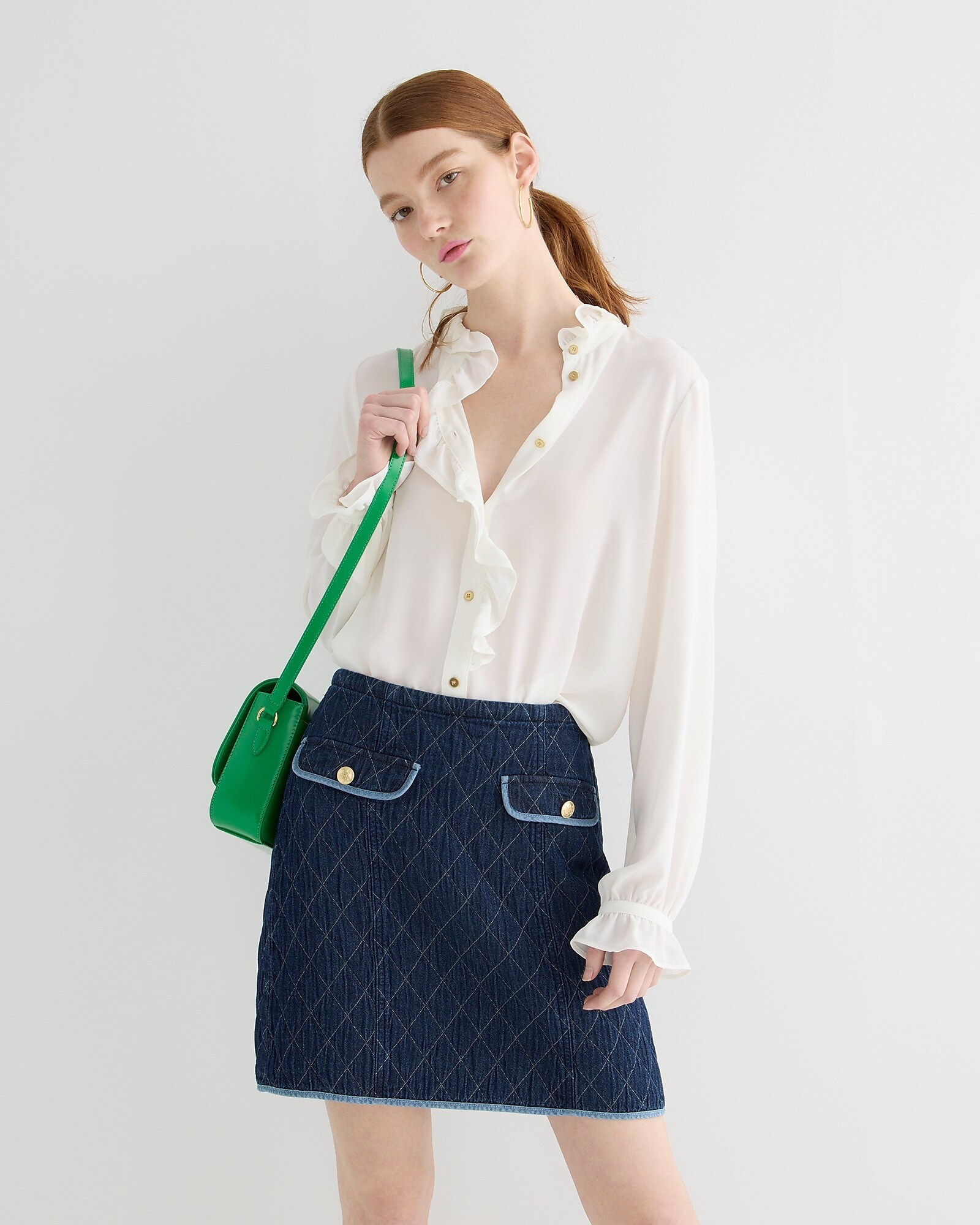 Drapey cottage top | J. Crew US