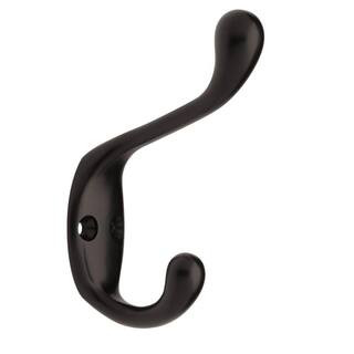 Liberty 3-1/2 in. Matte Black Heavy Duty Coat Hook (3-Pack) VPCHHK-FB-U | The Home Depot