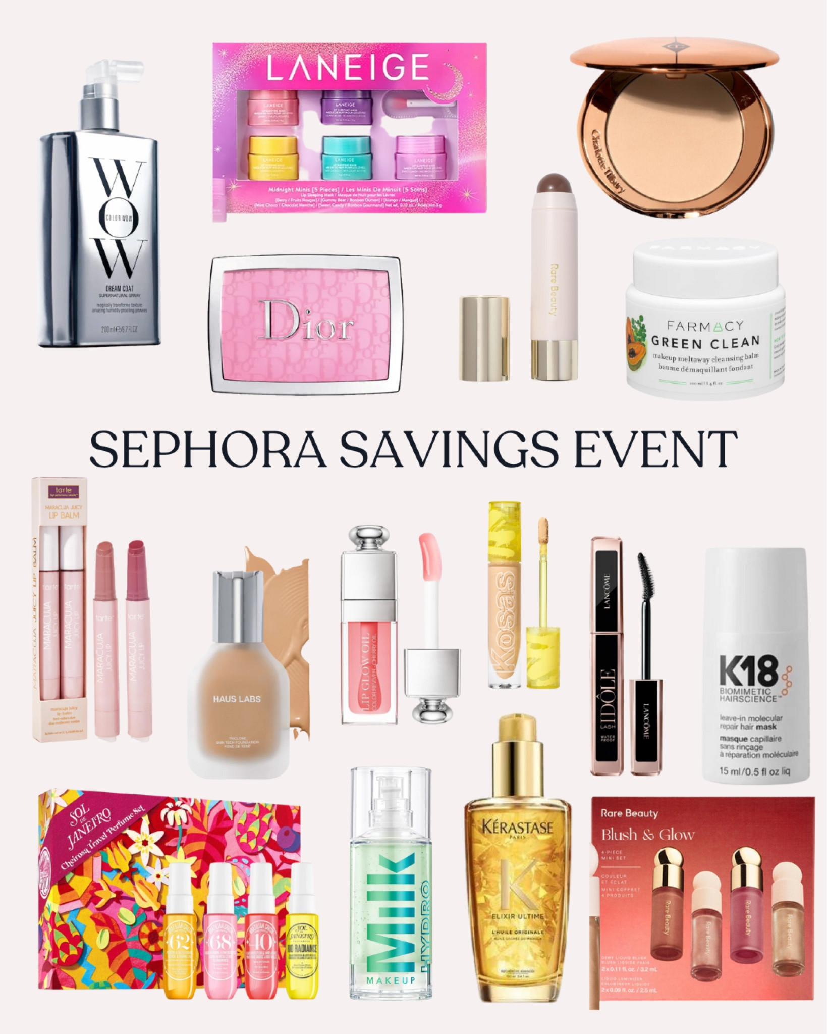 Some of my must have beauty items from Sephora! Take advantage of the sale before things start selling out!!