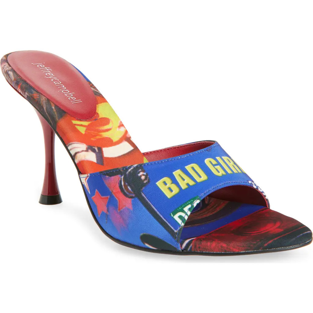 Jeffrey Campbell Agent Slide Sandal in Bad Girl Combo at Nordstrom, Size 9.5 | Nordstrom