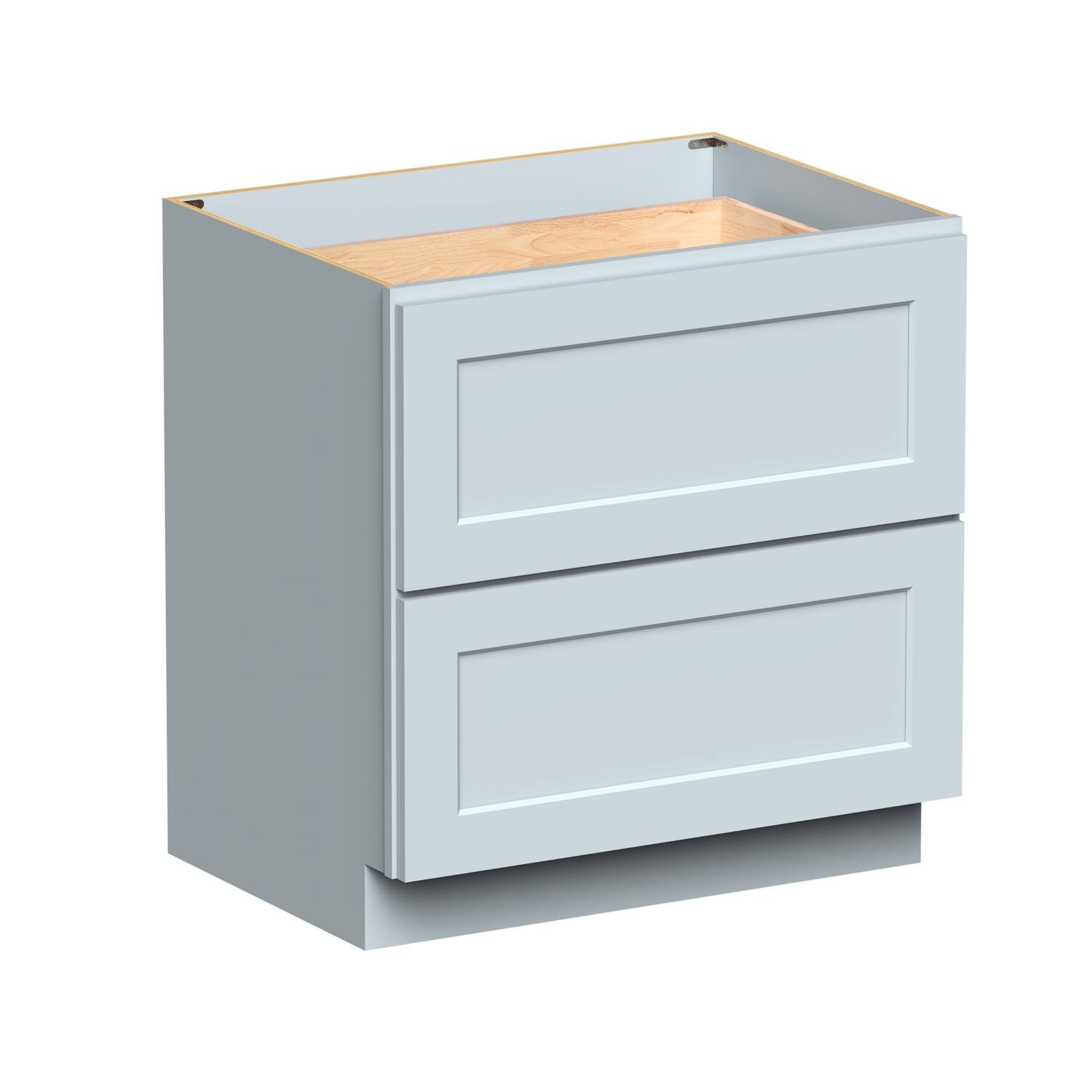 Boyel Living - Drawer Base Cabinets 34.5.Wx24in.H Ready to Assemble Kitchen Cabinets 2Drawers - DOVE GRAY | Best Buy U.S.