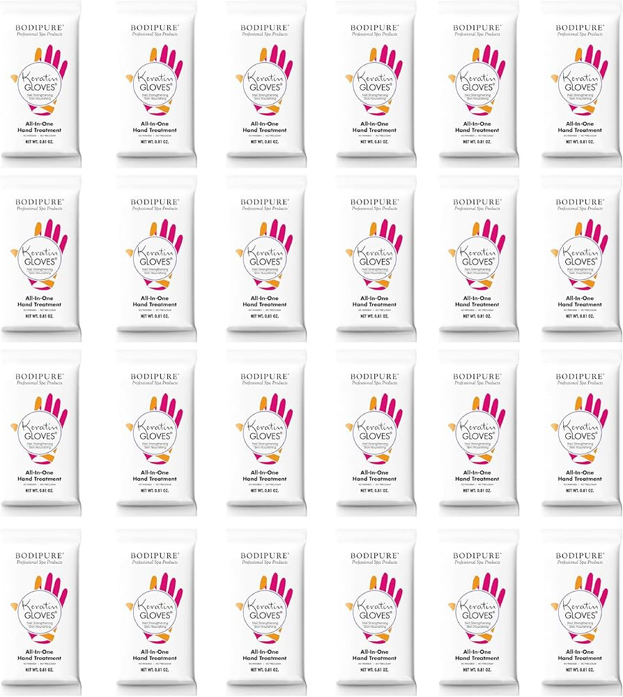 Bodipure All-In-1 Moisturizing Hand Mask Gloves – Keratin & Vitamin E Treatment for Dry Cracked... | Amazon (US)