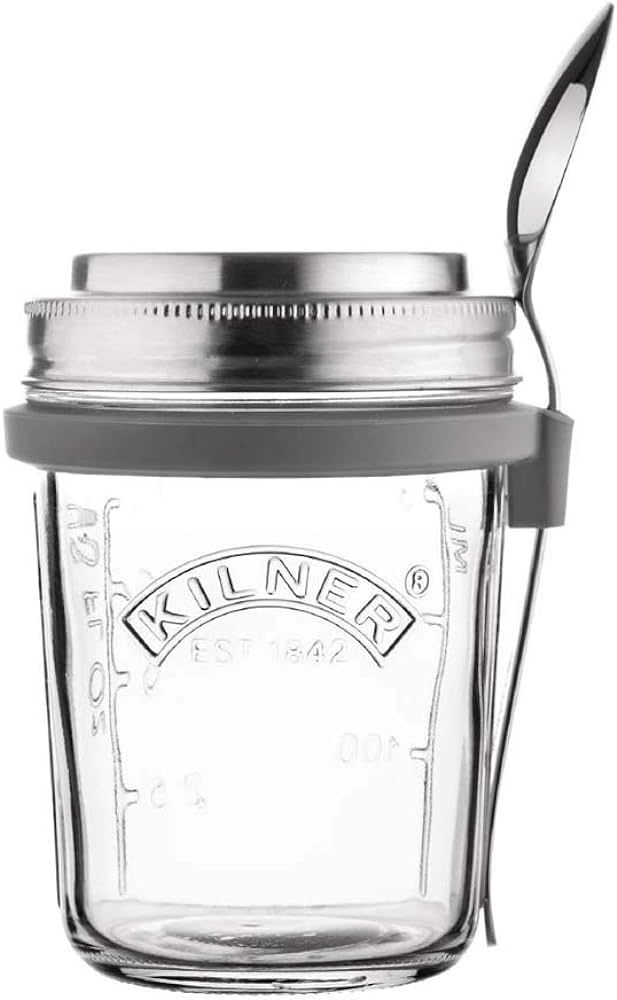 Kilner KLN25304 Breakfast Jar Set, Clear, 0.3l | Amazon (CA)