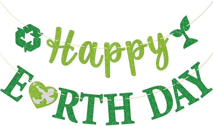 Happy Earth Day Banner, Earth Day Party Decorations, EarthDay Decorations | Amazon (US)