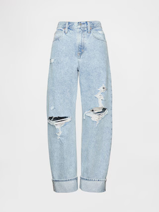 High Rise Barrel Jeans | Gap (US)
