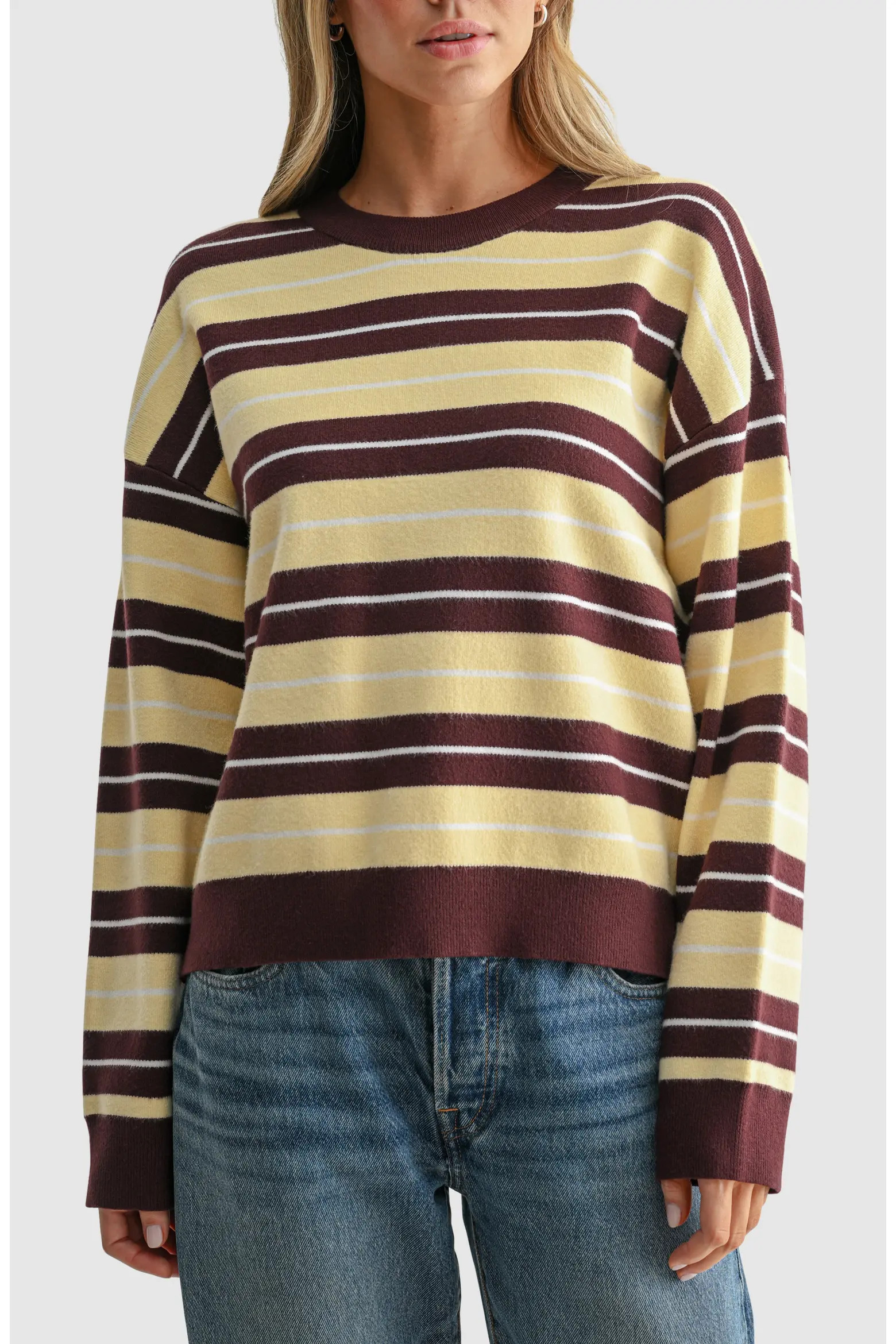 All in Favor Striped Crewneck Sweater (Women) | Nordstrom | Nordstrom