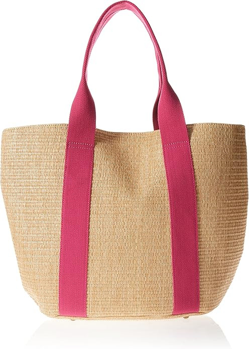 The Drop Tracy Large Canvas Detail Straw Tote | Amazon (US)