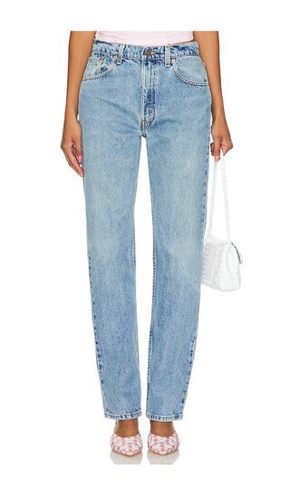 aligrace Vintage Classic Relaxed Straight Jeans in Denim-Light. - size 29 | Revolve Clothing (Global)