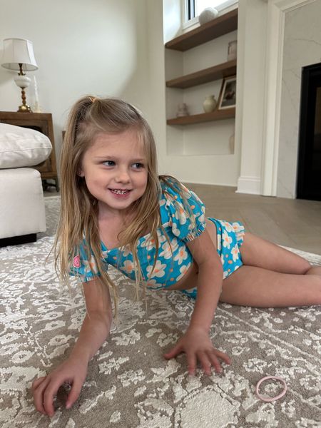 Girls puff sleeve floral swimsuit for $12!!! SO cute!!! My girl LOVES it!!! And super affordable! Target kids find. Runs pretty TTS. My daughter is 6, but she is small for her age and typically wears 4-5, and she is wearing a 5T.

#LTKfindsunder50 #LTKkids #LTKswim