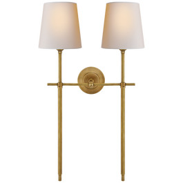 Bryant Large Double Tail Sconce | Visual Comfort