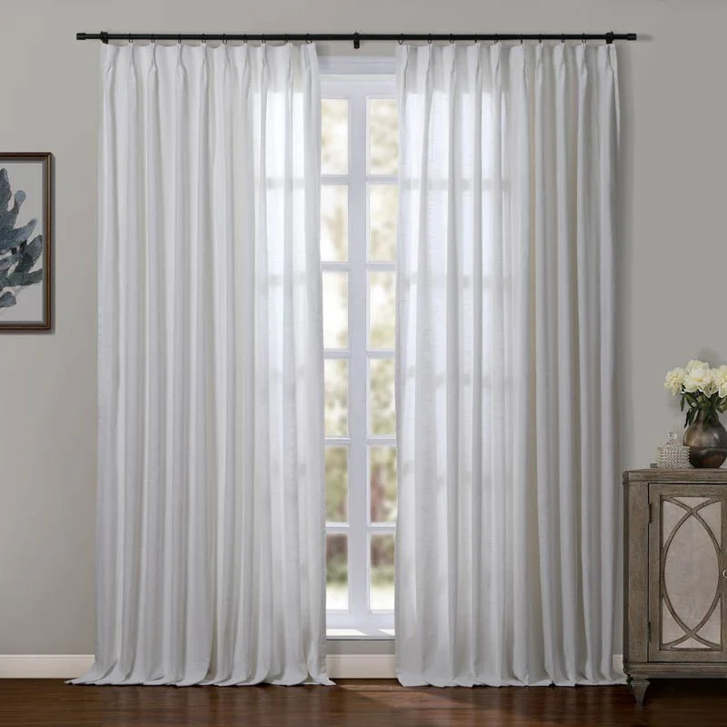 Sia Linen Curtains & Drapes French Pleated | Tailorvibe