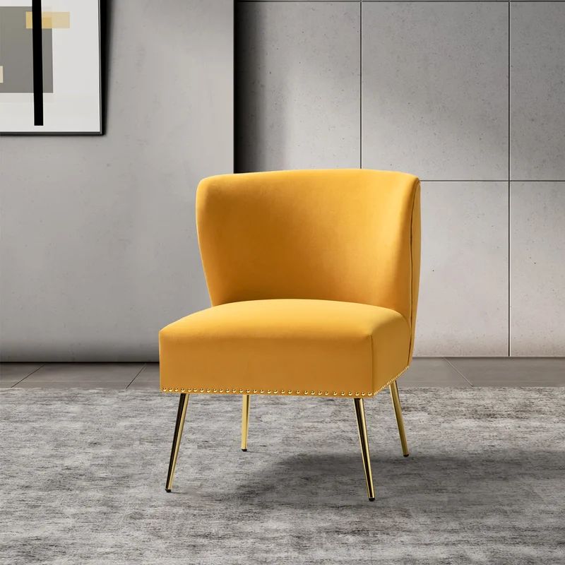 Clive 26" Wide Velvet Side Chair | Wayfair Professional