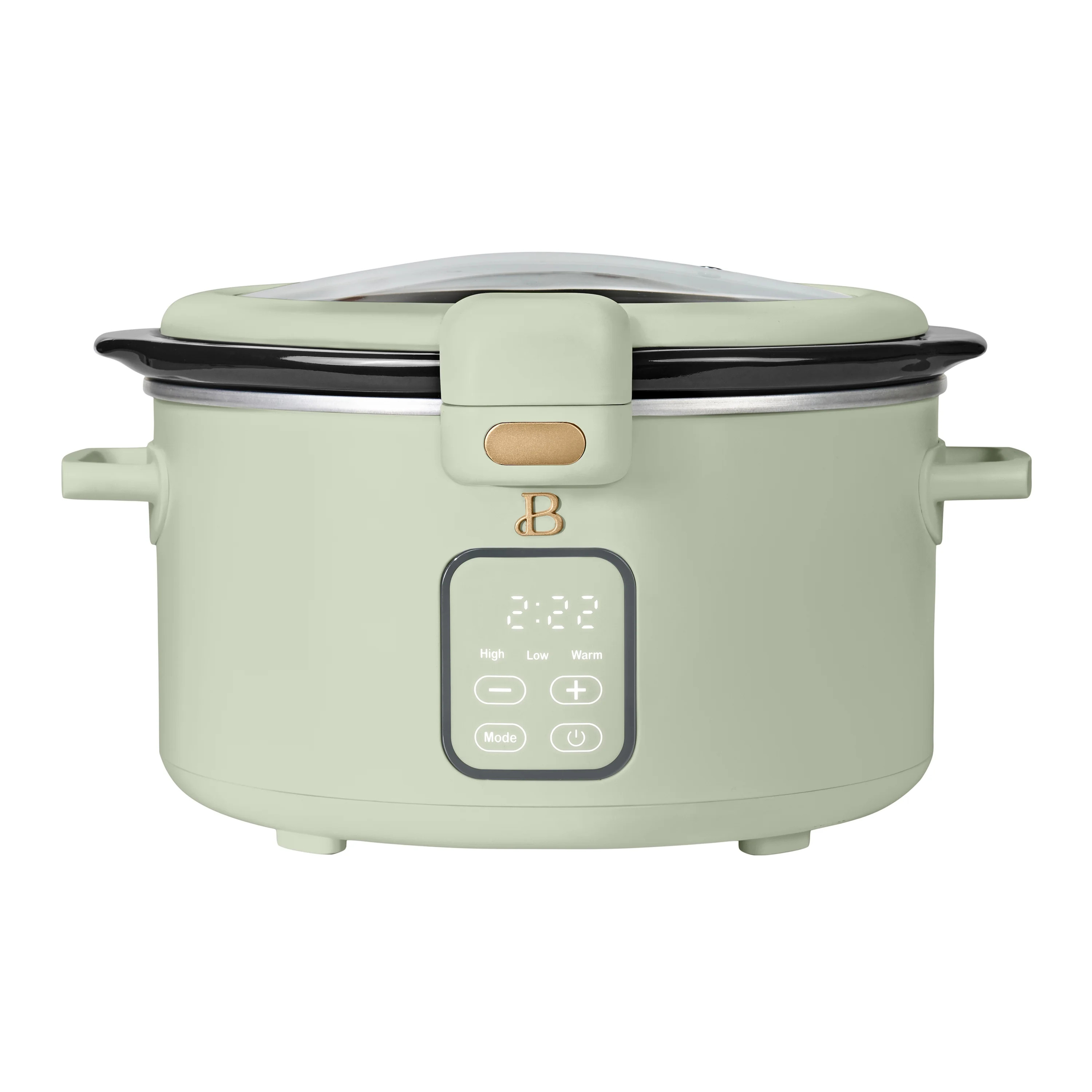 Beautiful 4 Qt Digital Slow Cooker with Hinged Locking Lid, Porcini Taupe by Drew Barrymore | Walmart (US)