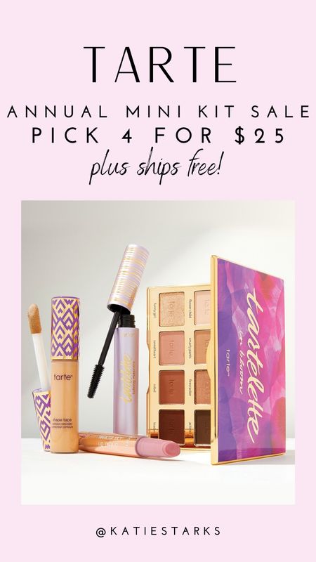 Tarte’s annual mini kit sale! 4 for $25 plus free shipping!

#LTKSaleAlert #LTKFindsUnder50 #LTKBeauty