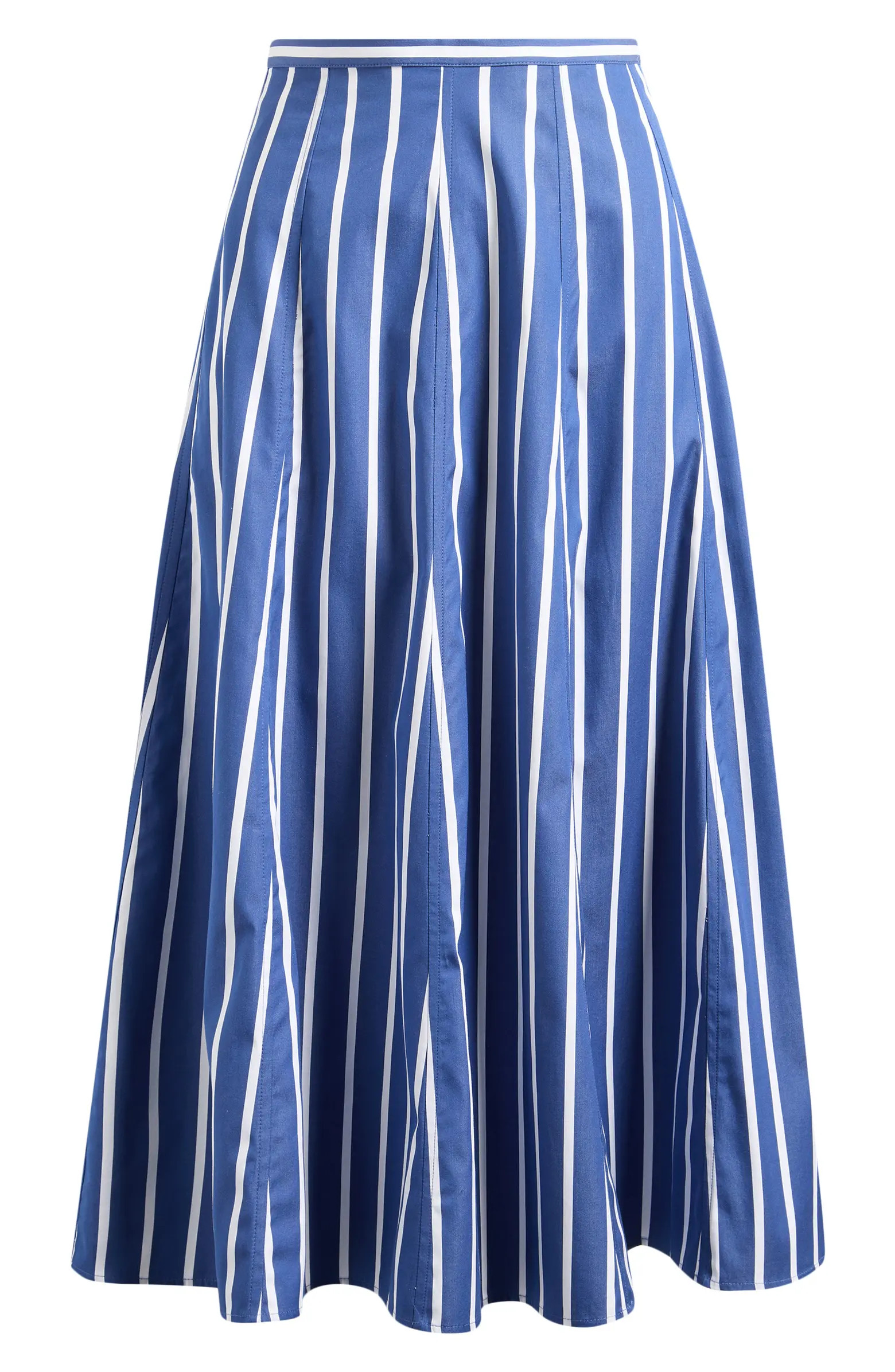 A-Line Poplin Midi Skirt | Nordstrom