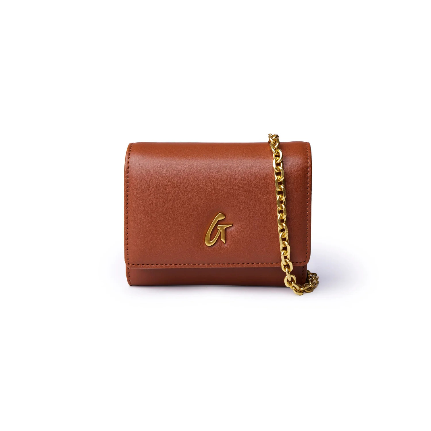 STANDARD GOLD COMPACT WOC - BROWN | Glam-Aholic Lifestyle